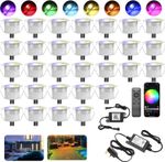 45mm WIFI RGB+Warm White Led Decking Lights Lighting for Terrace/Patio/Garden