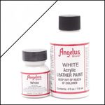 Angelus Brand Acrylic Leather Paint for Shoes / Sneakers / Bags - White  1oz/4oz
