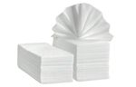 100 x Disposable Biodegradable White Hair Towels (40x80cm Single Packet)