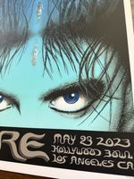 The Cure Hollywood Bowl Emek Poster 5/24 Sold  out 417/2000. Robert Smith. LOOK