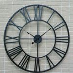 78cm Round Extra Large Roman Numerals Skeleton Wall Clock Big Giant Open Face