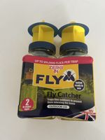 Zero In Fly Catcher Trap Attracts Insects Baited - 10m Radius-Pack of 2.  STV336
