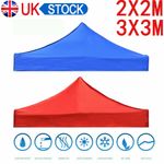 Garden BBQ Gazebo Top Cover Roof Replacement Fabric Tent Canopy 2x2m 3x3m