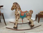 Mobo Metal Rocking Horse Toy Children's Spanish 1940s Original FREE POSTAGE 