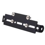 Warrior Universal Motorcycle Number Plate Mounting Bracket - Black