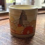 CLARICE CLIFF CAPRI JAM POT - NO LID - ART DECO 
