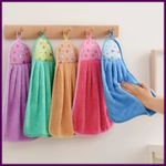 4pcs Small Hand Towels for Kitchen Bathroom Coral Velvet Soft Quick Dry