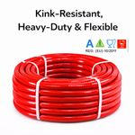 Red Hot Water Hose Pipe 10mm Food Safe Reinforced PVC Heavy Duty 1-50m