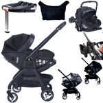 For Your Little One Qubi Infant Car Seat Stroller 7 Piece Bundle - Eclipse Black