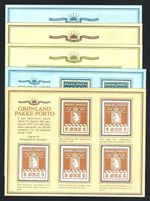 Greenland clichés for reprints parcel postage stamps "Pakke postage 1905" from 1983