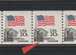 US PNC EFO Stamps: #1895 Flag, Court: "Footsteps" CPV No#.  MNH