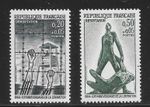 FRANCE 1964 20th Anniversary of Liberation pr vf MINT never hinged SG 1634-1635