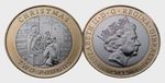 2022 Gibraltar Christmas Circulation £2