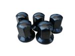 60x 33mm Wheel Nut Cover Plastic Black Caps fit Scania DAF Volvo Mercedes Iveco