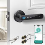 Smart Fingerprint Door Lock Biometric Keyless Entry with APP – Black