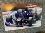JEAN ERIC VERGNE HAND SIGNED A4 PHOTO SCUDERIA TORO ROSSO F1