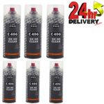 6 x HB Body 496 2K Clear Coat Lacquer 400ml Clearcoat Aerosol Fast Drying