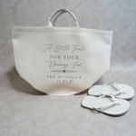 Small 30x30 Flip Flop Basket for Wedding, Dancing Feet, Glow Stick Basket