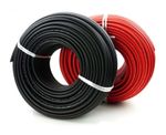 Solar Panel PV Cable DC Rated Black 6mm² Quality Wire by (3 meters 6mm² Black)