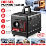 8KW Toolbox Diesel Air Heater bluetooth 12V 24V W/240V Adapter Caravan RV Camper