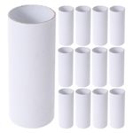 Bulk White Craft Tubes Durable Paper Cardboard Tubes for DIY Kids Art and Party