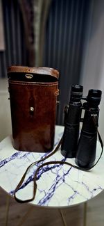 Rare Hensoldt Wetzlar Nacht Dialyt 7x56 Binoculars c1936 Leather Case DRP