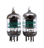 Matched Pair GE USA JAN 5654W 6AK5 EF95 Green Print Square Getter Valves