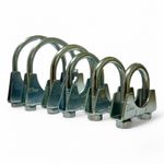 U BOLT EXHAUST CLAMPS UNIVERSAL CLAMP CLIP WITH NUTS  28mm - 102mm HEAVY DUTY M8