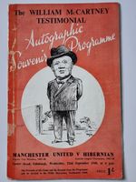 Hibernian v Manchester United (William McCartney Testimonial) 1948/49