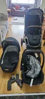 Mamas & Papas Flip XT3 Carrycot, Compatible with Flip XT3 Pushchair Birth to 9kg