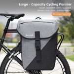 WEST BIKING 16L Bike Single Pannier Waterproof Bicycle Rear Rack Pack Bag 1PC
