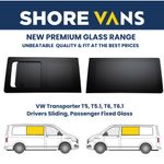 VW T5 T6 Window Glass Driver Sliding & Passenger Fixed