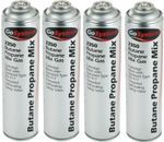 4x GoSystem 350g Butane Propane Mix Gas canister Cartridge stove camping