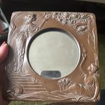 Antique vintage  Art Nouveau copper wash Mirror / photo frame, Beautiful.