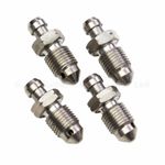 4x Stainless Steel Bleed Nipple Screws M10x 1.0 Brembo Caliper For Subaru Sti