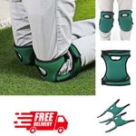 Soft Foam Gardening Knee Pads Caps Protector With Double Strap - Pack Of 2 Green