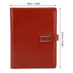 ⁺A5 Binder 6 Rings PU Leather Magnetic Closure Refillable Notebook Binder With