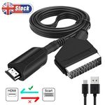 SCART to HDMI Converter Cable SCART > HDMI -- OLD DVD TO HD TV -- Video Adapter