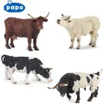 PAPO Farmyard Friends - Choice of 16 different CATTLE Cows Calfs Bulls with Tag