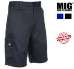 Mens MIG Cargo Combat WORK Shorts Size 30 to 40 - WORK CASUAL SUMMER WORKWEAR