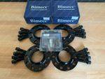 2x12mm + 2x15mm Black Alloy Wheel Spacers Black Bolts + Locks AUDI TT FV 14> (T)