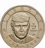 PACK OF 5: 2026 P President Trump Semiquincentennial $1 Coin Presale