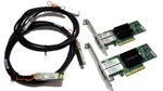 10G Network Kit 2x Mellanox CX312B ConnectX-3 Pro Dual Port 10Gb SFP 2x3m Cable