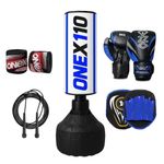 Kids Free Standing Punch Bag Set Junior Boxing Training Strike Bag Martial arts