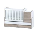 Luxury Baby Convertible Cot Bed Swing Basket  Desk,Sofa With Mattress