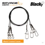 Savage Gear Black7 Coated Steel Wire Traces - Pike Zander Predator Lure Fishing