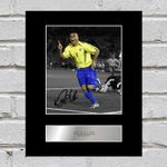 Ronaldo Signed Mounted Photo Display Brazil