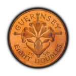 GUERNSEY. 1956, 8 Doubles - QEII Leopards Lions, Raquel Lily 1 Proof RARE 🌈