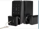 JESSTTI Smart Door Lock Touchscreen Keypad Electronic Front Door Lock Matte Blac