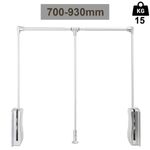 Pull Down Wardrobe Lift 15KG Heavy Duty With SOFT CLOSE Clothes Hanging Rail UK